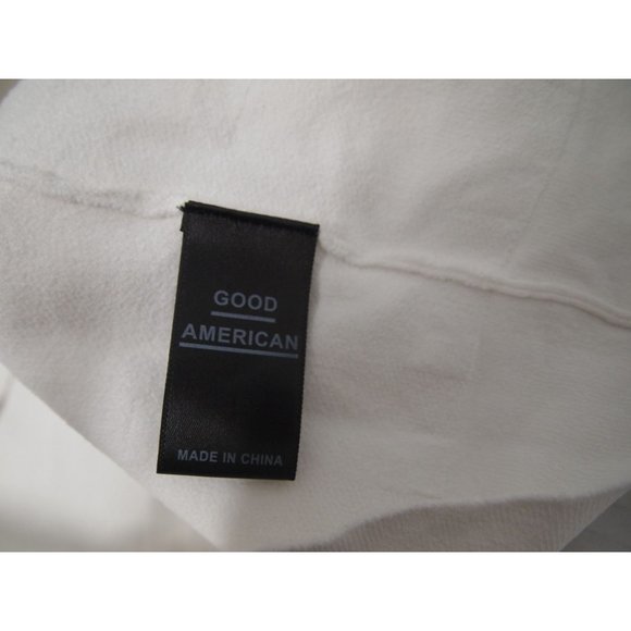 Good American Womens Thick Knit Cropped Top 6 White Racerback Tank - Picture 5 of 6